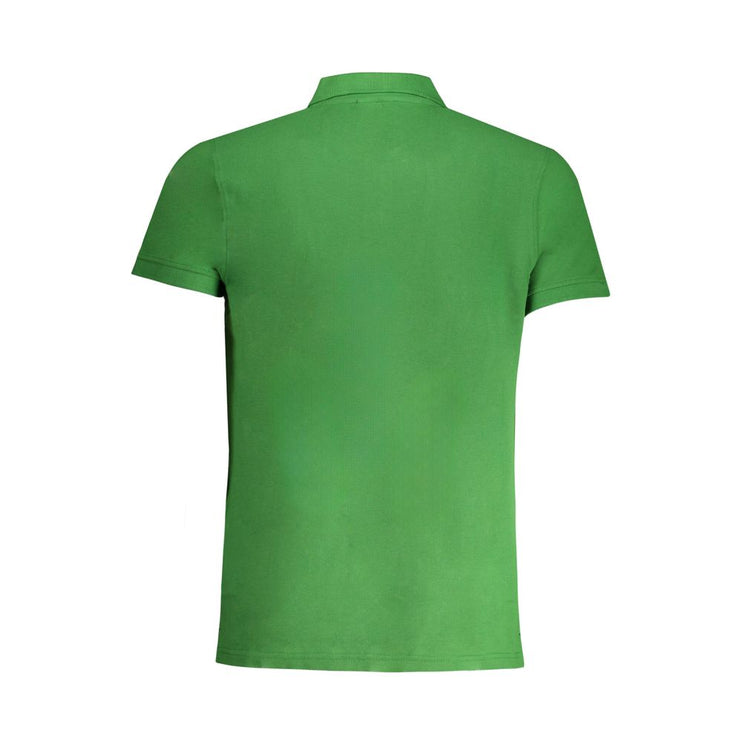 Shirt di polo in cotone verde