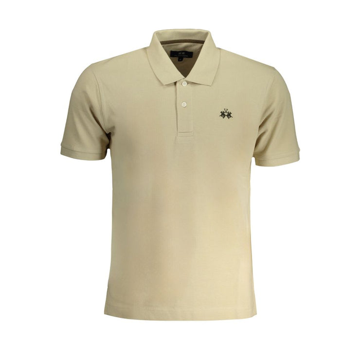 Polo di cotone beige