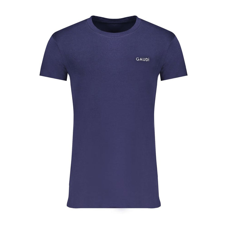 T-shirt di cotone blu