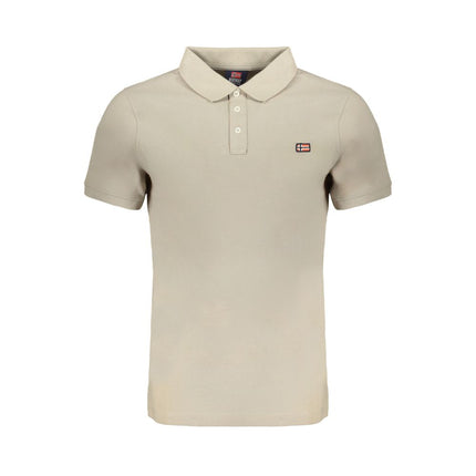 Polo en coton beige