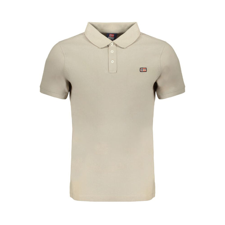 Polo di cotone beige