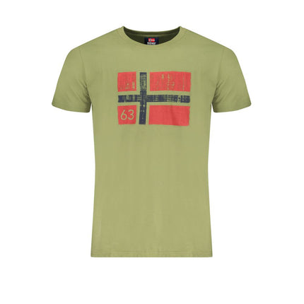 Groen katoenen t-shirt