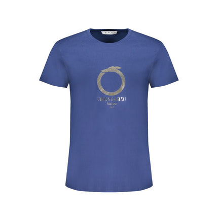 T-shirt di cotone blu