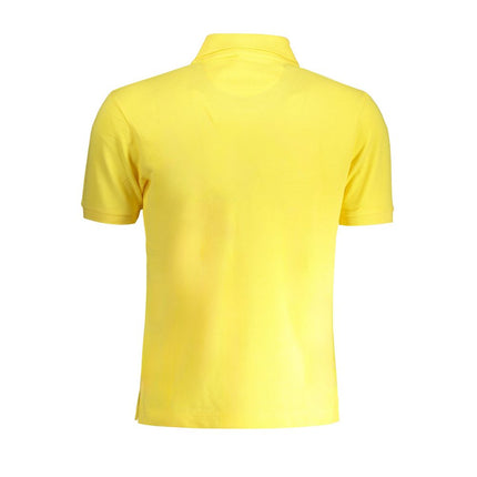 Shirt di polo di cotone giallo