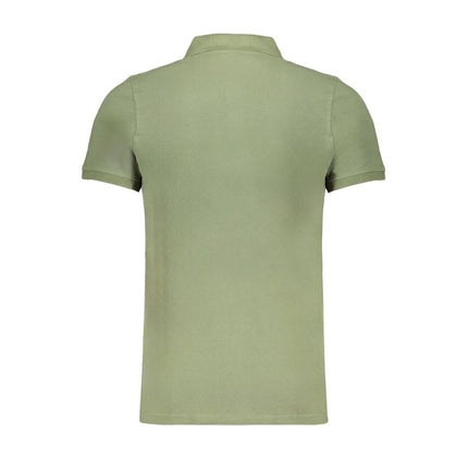 Green Cotton Polo Shirt