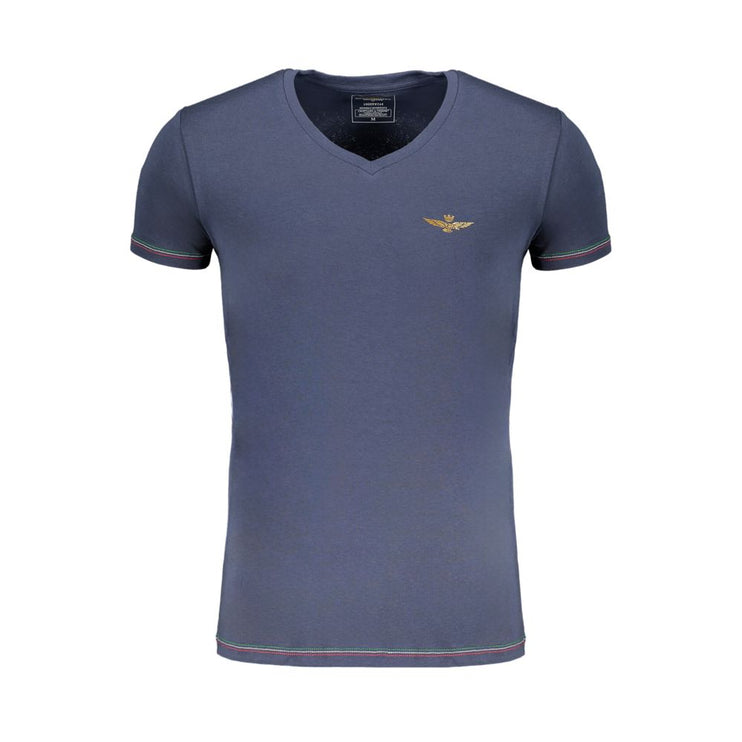 T-shirt di cotone blu