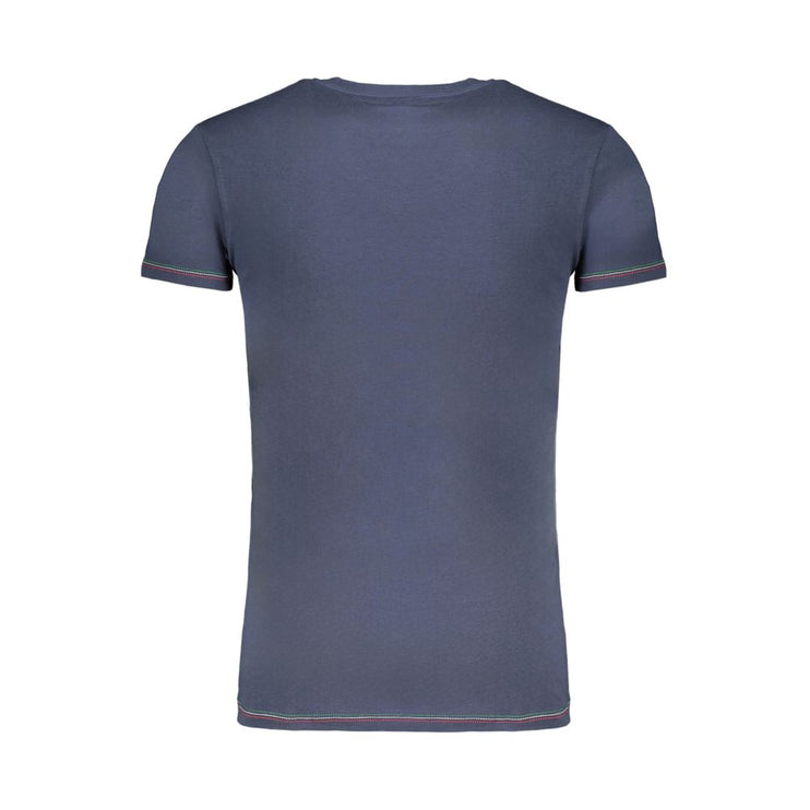 T-shirt di cotone blu