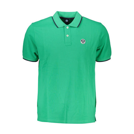 Shirt di polo in cotone verde