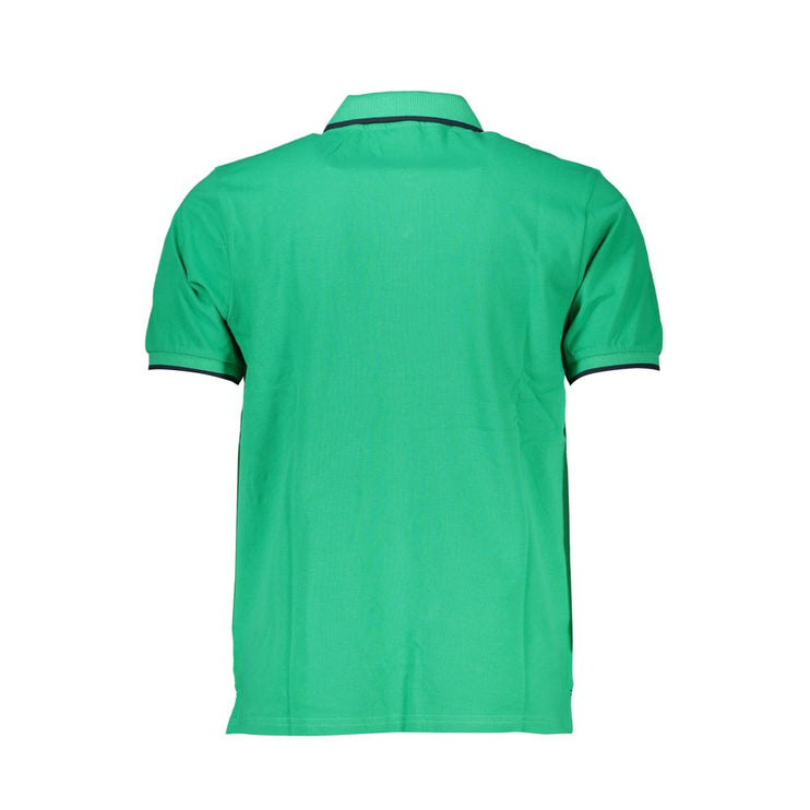 Shirt di polo in cotone verde