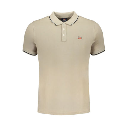 Polo en coton beige