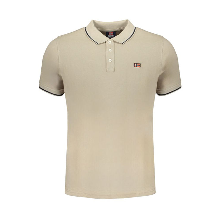 Polo di cotone beige