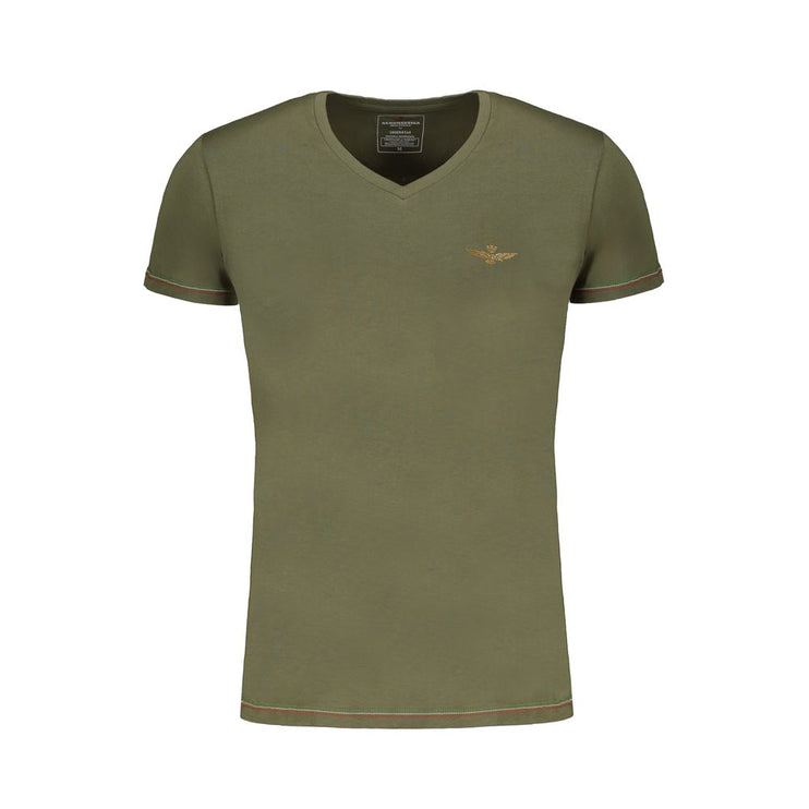 T-shirt in cotone verde