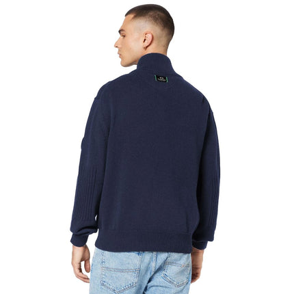 Pull en coton bleu