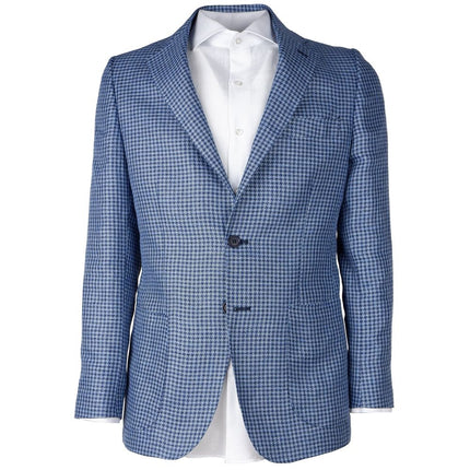 Blazer vergine en laine bleue