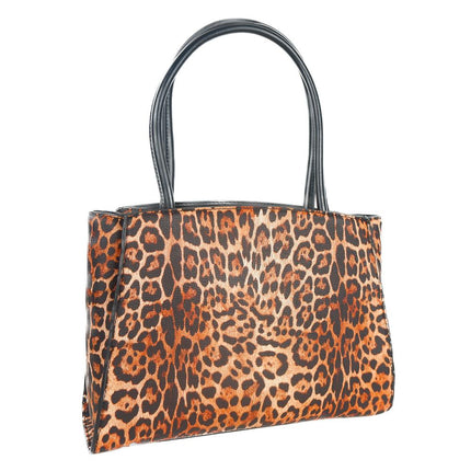 Bolso con estampado de leopardo y logotipo