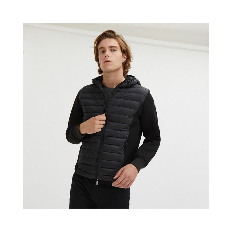 Veste en nylon noir élégant