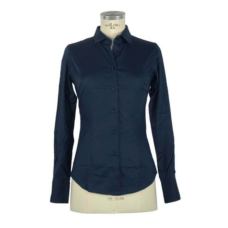 Blusa blu elegante slim fit