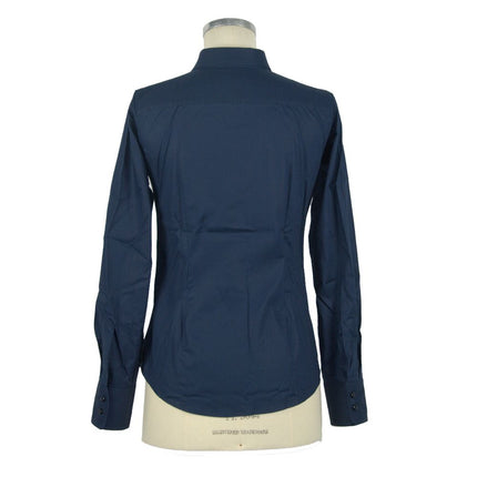 Blusa blu elegante slim fit