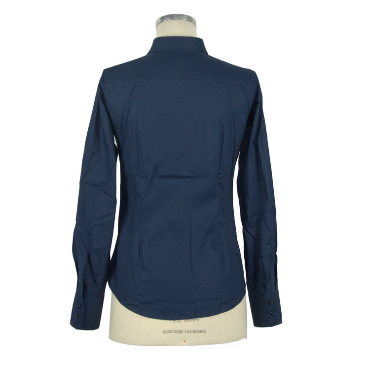 Blusa blu elegante slim fit