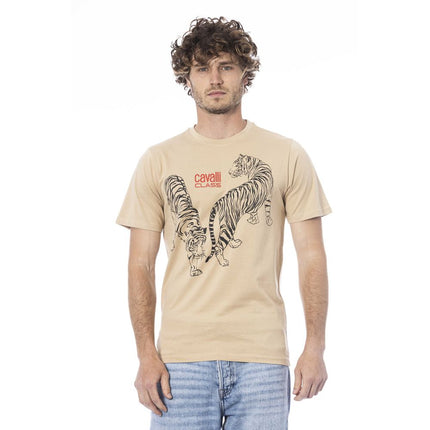 Camiseta de algodón beige