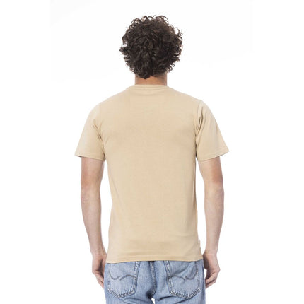 Camiseta de algodón beige