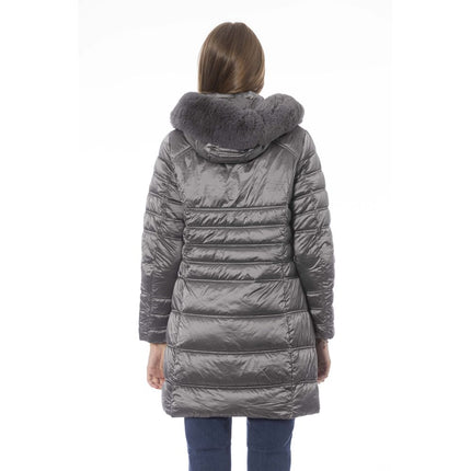 Elegant Grey Down Jacket pour une chaleur sophistiquée