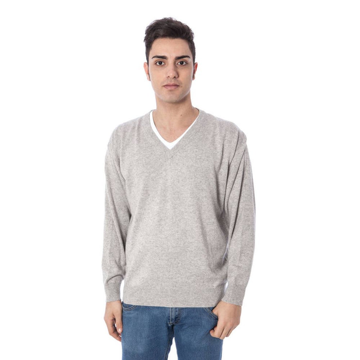 Pull en soie gris