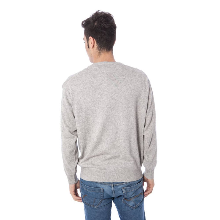 Pull en soie gris