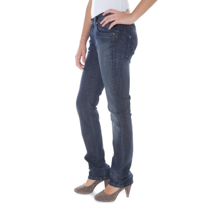 Jeans di cotone blu e pantalone