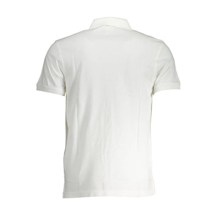 Classica polo di cotone bianco