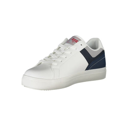 Sleek White Carrera Sneakers con acentos contrastantes