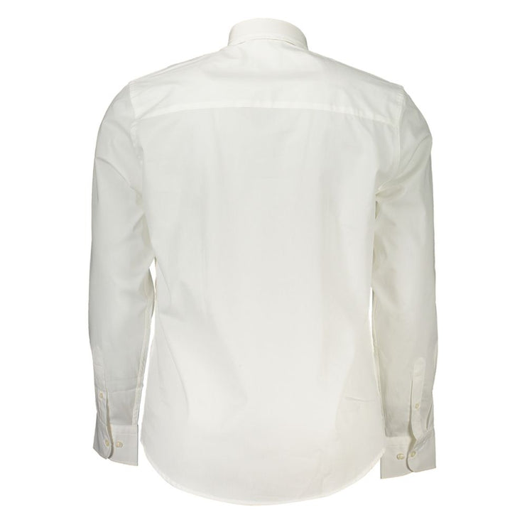 Elegante camisa blanca de manga larga - Fit regular