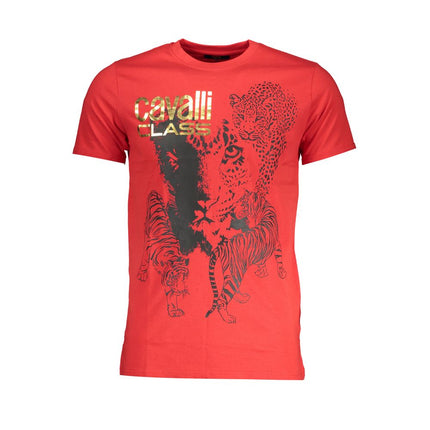 Rood katoenen t-shirt