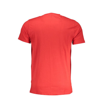 Rood katoenen t-shirt