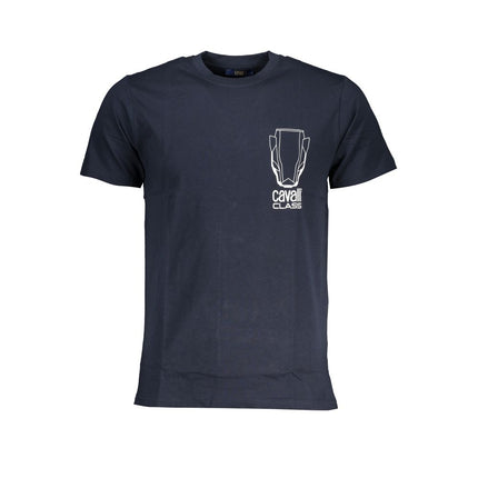 Blauw katoenen t-shirt