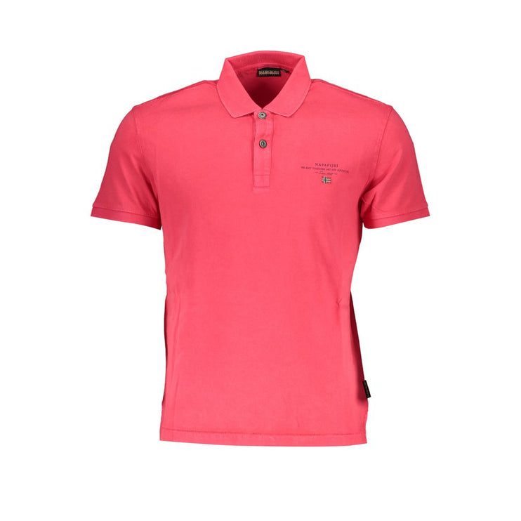 Shirt di polo di cotone rosa