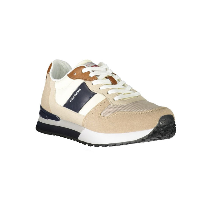 Zapatilla de poliéster beige