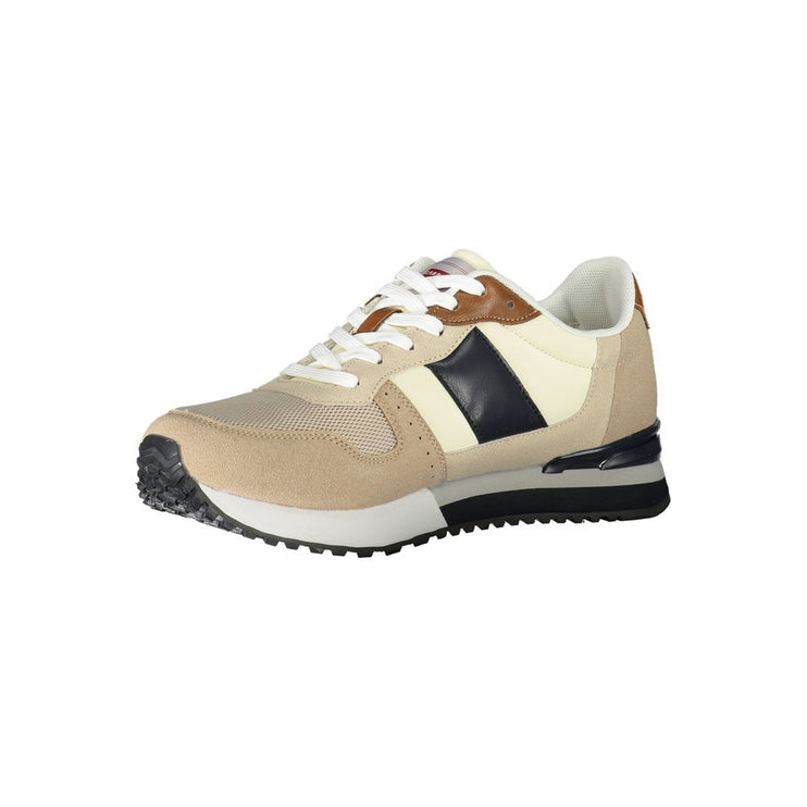 Zapatilla de poliéster beige