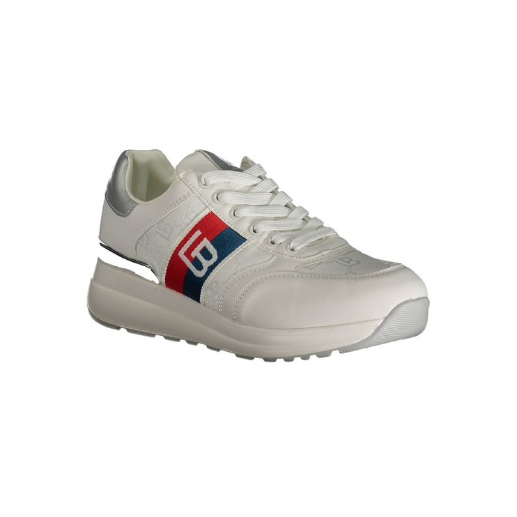 Sneaker in poliestere bianco