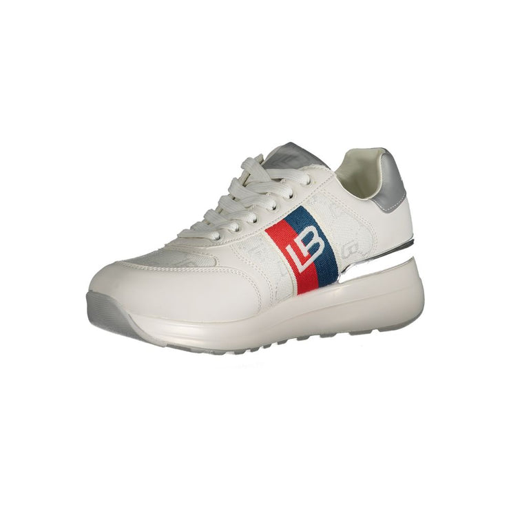 Sneaker in poliestere bianco