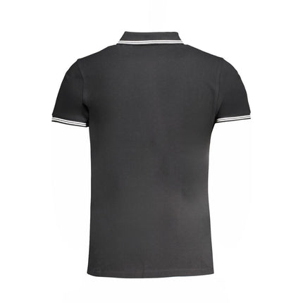 Polo en coton noir