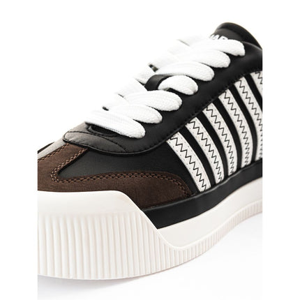 Zwarte lederen sneaker