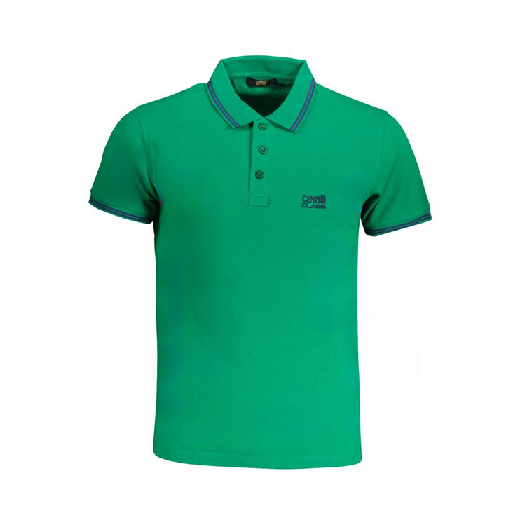 Shirt di polo in cotone verde