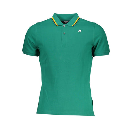 Shirt di polo in cotone verde