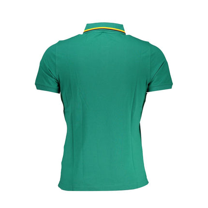 Shirt di polo in cotone verde