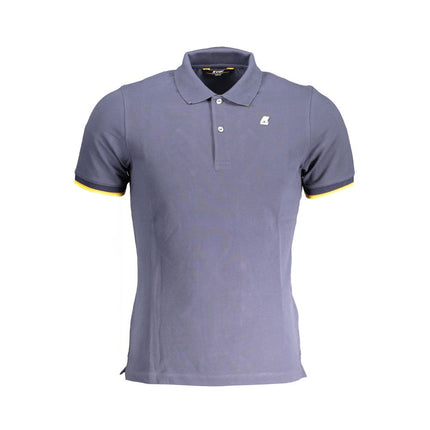 Polo en coton bleu