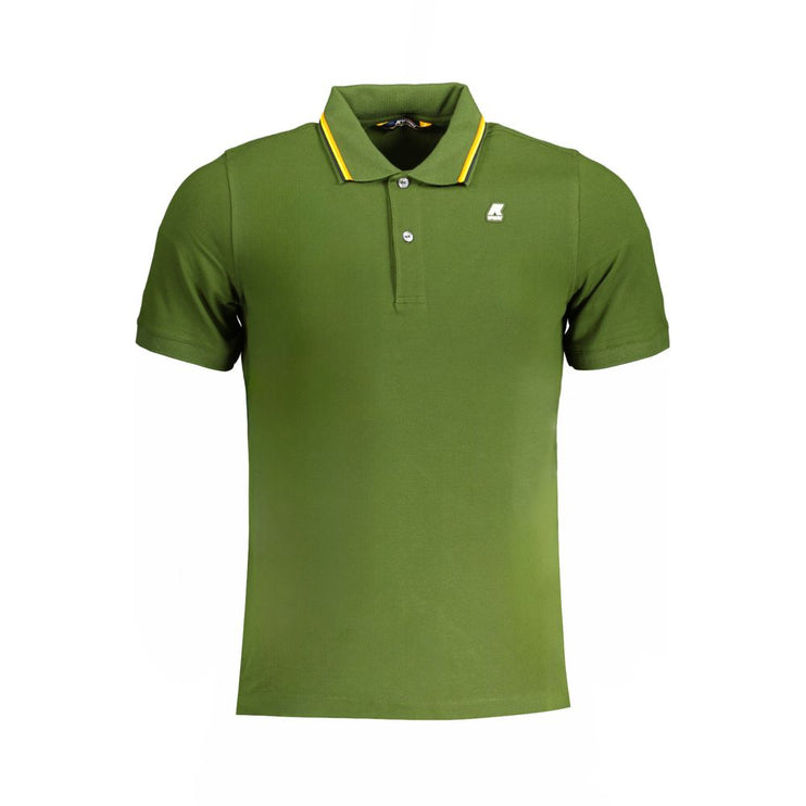 Shirt di polo in cotone verde