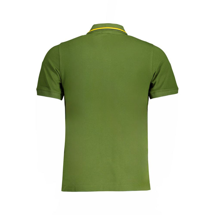 Shirt di polo in cotone verde