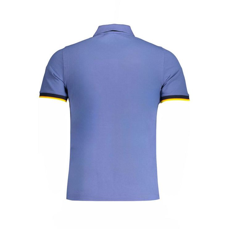 Blue Cotton Polo Shirt