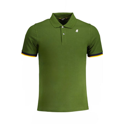 Shirt di polo in cotone verde